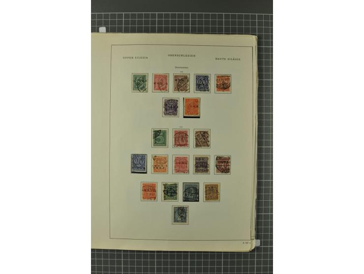 1914/45, Abstimmungsgebiete, Besetzung I. WK. und II. WK, vorwiegend gestempelte Sammlung ab Allenstein mit u.a. Mi.-Nr. 11 I
