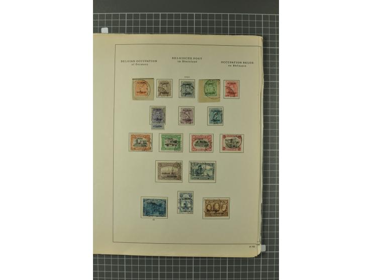 1914/45, Abstimmungsgebiete, Besetzung I. WK. und II. WK, vorwiegend gestempelte Sammlung ab Allenstein mit u.a. Mi.-Nr. 11 I