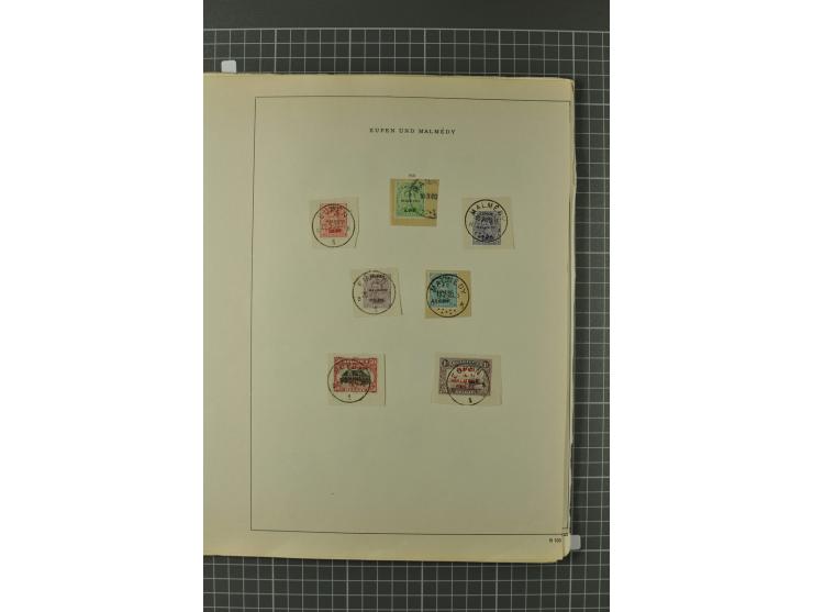 1914/45, Abstimmungsgebiete, Besetzung I. WK. und II. WK, vorwiegend gestempelte Sammlung ab Allenstein mit u.a. Mi.-Nr. 11 I