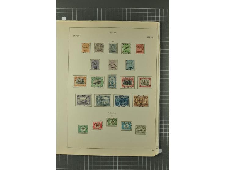 1914/45, Abstimmungsgebiete, Besetzung I. WK. und II. WK, vorwiegend gestempelte Sammlung ab Allenstein mit u.a. Mi.-Nr. 11 I