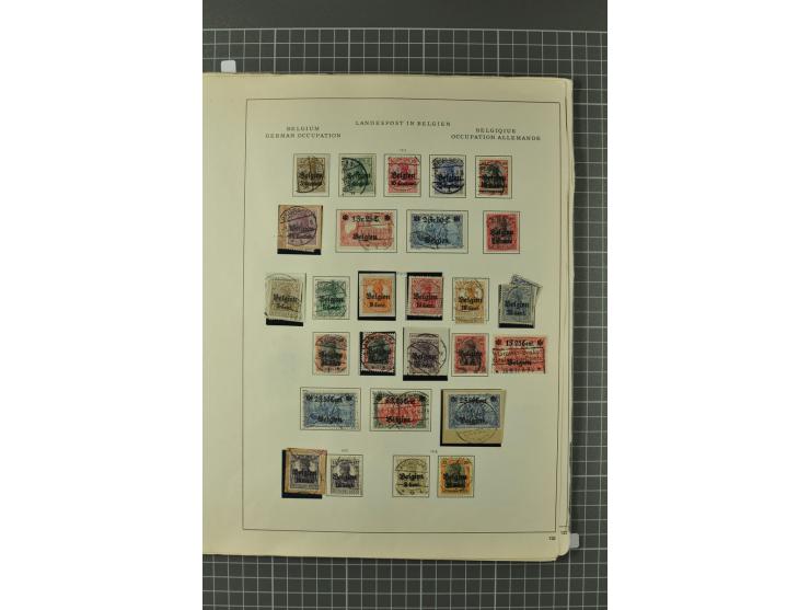 1914/45, Abstimmungsgebiete, Besetzung I. WK. und II. WK, vorwiegend gestempelte Sammlung ab Allenstein mit u.a. Mi.-Nr. 11 I