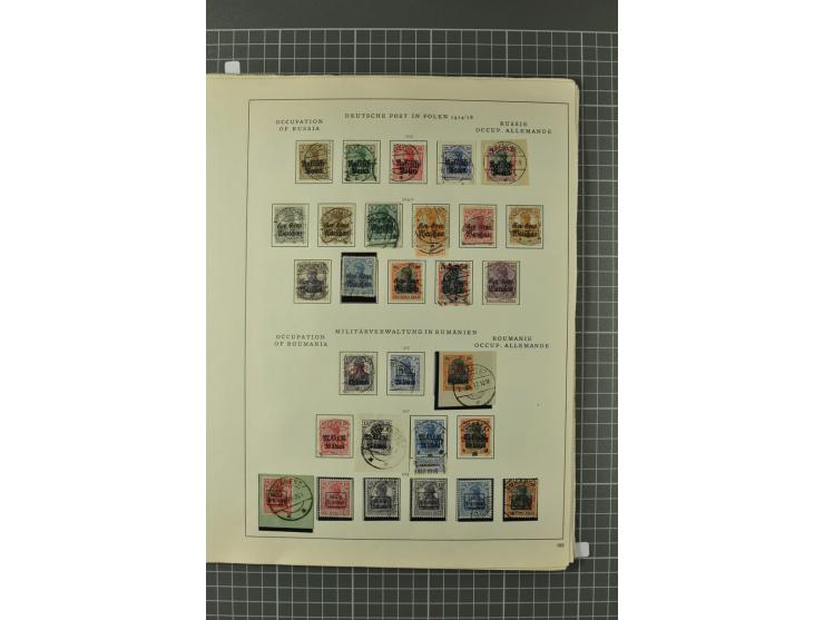 1914/45, Abstimmungsgebiete, Besetzung I. WK. und II. WK, vorwiegend gestempelte Sammlung ab Allenstein mit u.a. Mi.-Nr. 11 I