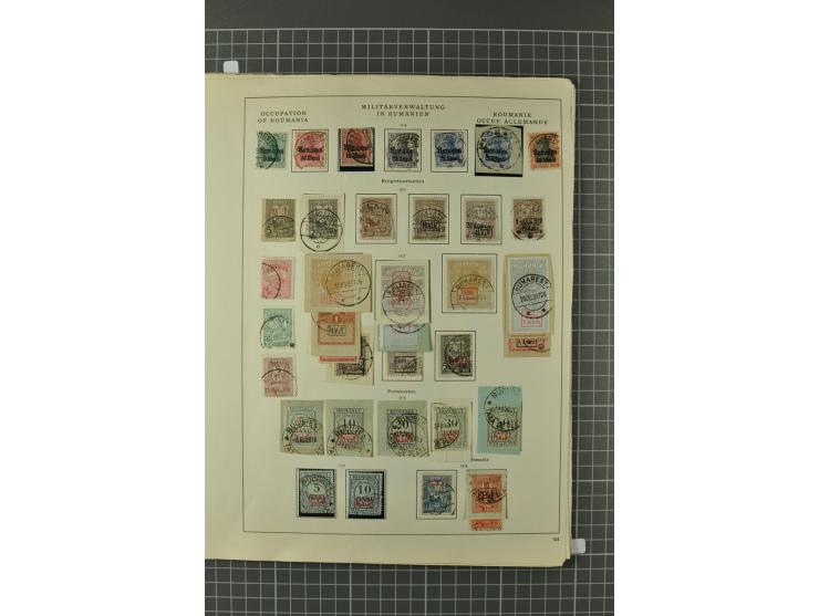 1914/45, Abstimmungsgebiete, Besetzung I. WK. und II. WK, vorwiegend gestempelte Sammlung ab Allenstein mit u.a. Mi.-Nr. 11 I