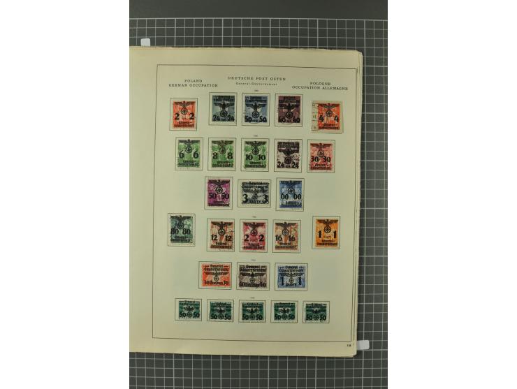 1914/45, Abstimmungsgebiete, Besetzung I. WK. und II. WK, vorwiegend gestempelte Sammlung ab Allenstein mit u.a. Mi.-Nr. 11 I