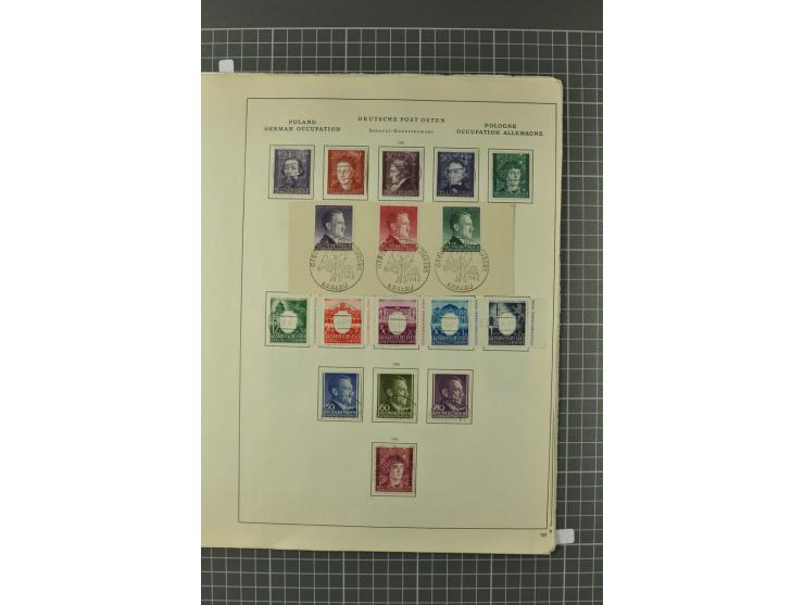 1914/45, Abstimmungsgebiete, Besetzung I. WK. und II. WK, vorwiegend gestempelte Sammlung ab Allenstein mit u.a. Mi.-Nr. 11 I
