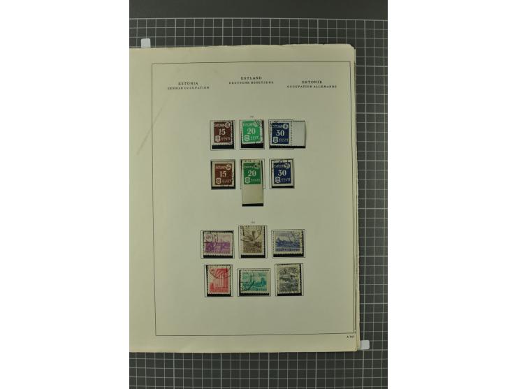 1914/45, Abstimmungsgebiete, Besetzung I. WK. und II. WK, vorwiegend gestempelte Sammlung ab Allenstein mit u.a. Mi.-Nr. 11 I