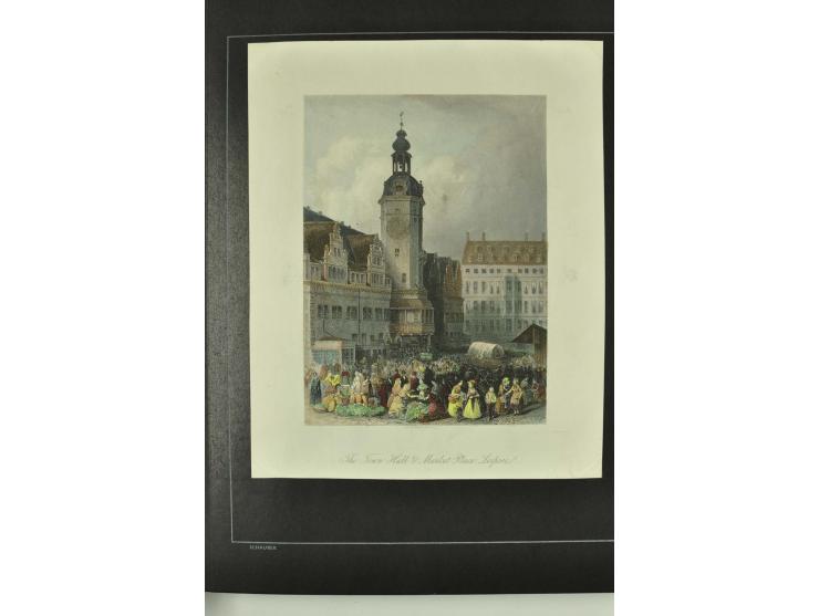 1790/1900 (ca.), ungewöhnliche 3bändige Sammlung, nach Orten aufgebaut, meist Vorphila und Privatpost mit einigen besseren Be