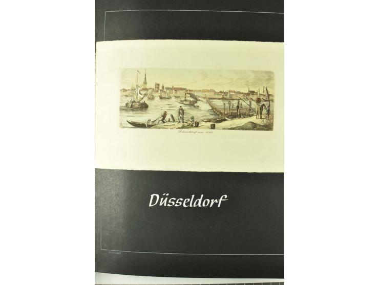 1790/1900 (ca.), ungewöhnliche 3bändige Sammlung, nach Orten aufgebaut, meist Vorphila und Privatpost mit einigen besseren Be