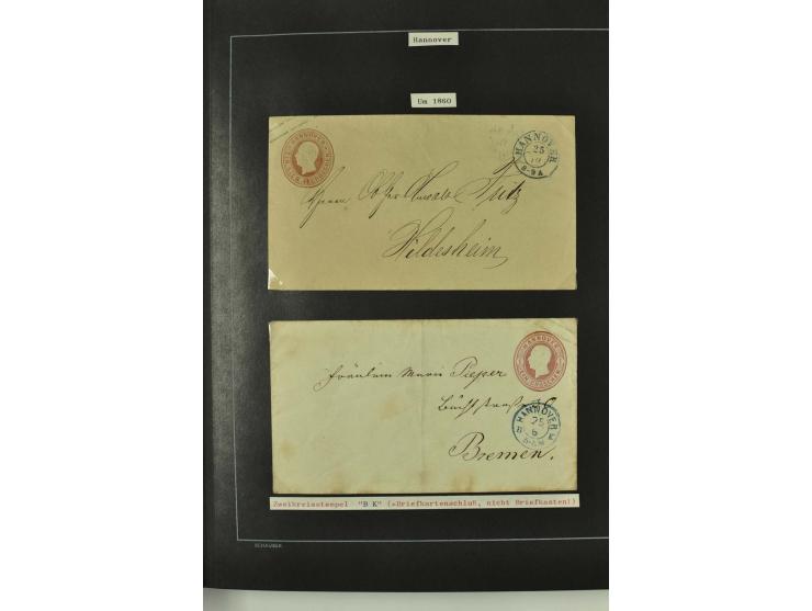 1790/1900 (ca.), ungewöhnliche 3bändige Sammlung, nach Orten aufgebaut, meist Vorphila und Privatpost mit einigen besseren Be