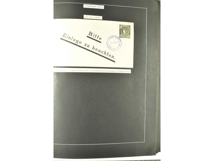 1790/1900 (ca.), ungewöhnliche 3bändige Sammlung, nach Orten aufgebaut, meist Vorphila und Privatpost mit einigen besseren Be