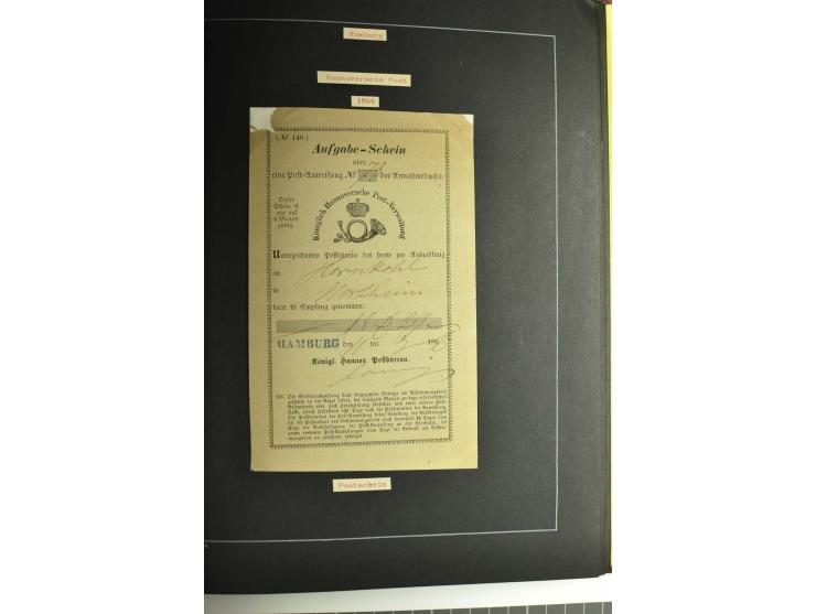 1790/1900 (ca.), ungewöhnliche 3bändige Sammlung, nach Orten aufgebaut, meist Vorphila und Privatpost mit einigen besseren Be