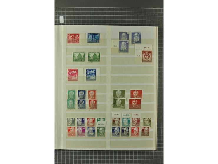 1945/59, ungebrauchte, postfrische und gestempelte Sammlung mit einer Vielzahl an guten Werten, dabei Franz. Zone sowie Bunde