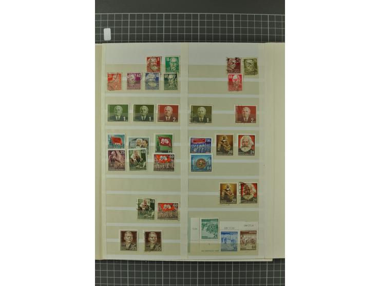 1945/59, ungebrauchte, postfrische und gestempelte Sammlung mit einer Vielzahl an guten Werten, dabei Franz. Zone sowie Bunde