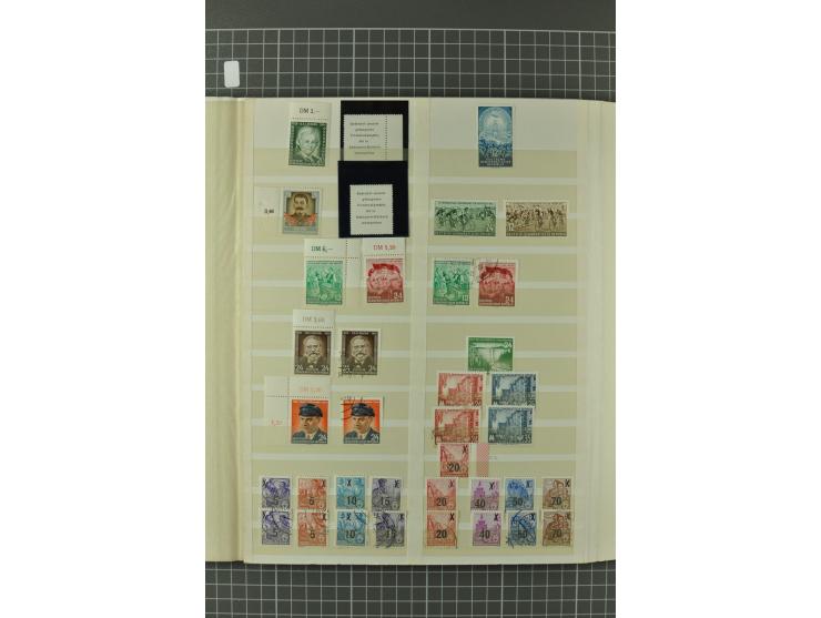 1945/59, ungebrauchte, postfrische und gestempelte Sammlung mit einer Vielzahl an guten Werten, dabei Franz. Zone sowie Bunde