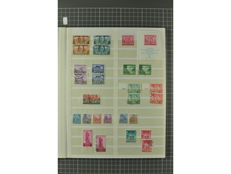 1945/59, ungebrauchte, postfrische und gestempelte Sammlung mit einer Vielzahl an guten Werten, dabei Franz. Zone sowie Bunde