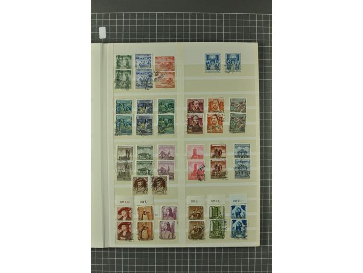 1945/59, ungebrauchte, postfrische und gestempelte Sammlung mit einer Vielzahl an guten Werten, dabei Franz. Zone sowie Bunde