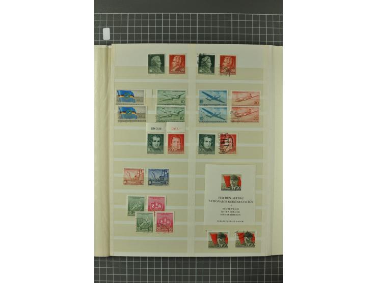 1945/59, ungebrauchte, postfrische und gestempelte Sammlung mit einer Vielzahl an guten Werten, dabei Franz. Zone sowie Bunde