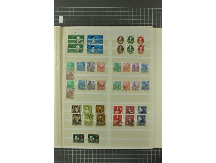1945/59, ungebrauchte, postfrische und gestempelte Sammlung mit einer Vielzahl an guten Werten, dabei Franz. Zone sowie Bunde
