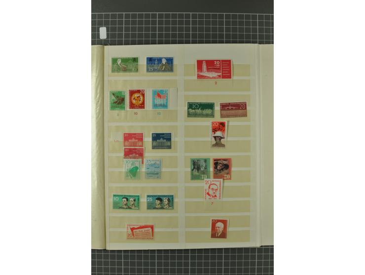 1945/59, ungebrauchte, postfrische und gestempelte Sammlung mit einer Vielzahl an guten Werten, dabei Franz. Zone sowie Bunde