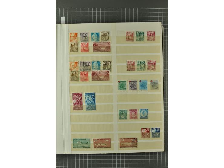 1945/59, ungebrauchte, postfrische und gestempelte Sammlung mit einer Vielzahl an guten Werten, dabei Franz. Zone sowie Bunde