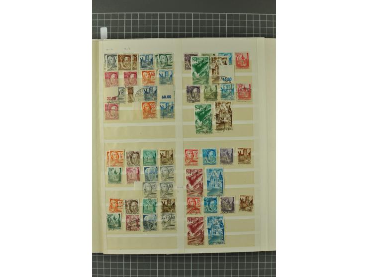 1945/59, ungebrauchte, postfrische und gestempelte Sammlung mit einer Vielzahl an guten Werten, dabei Franz. Zone sowie Bunde
