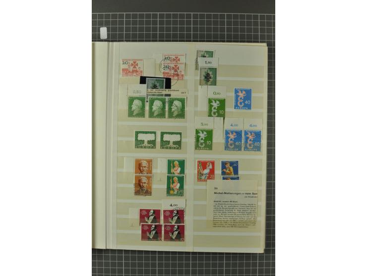 1945/59, ungebrauchte, postfrische und gestempelte Sammlung mit einer Vielzahl an guten Werten, dabei Franz. Zone sowie Bunde