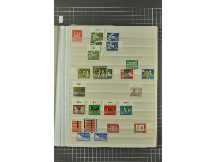 1945/59, ungebrauchte, postfrische und gestempelte Sammlung mit einer Vielzahl an guten Werten, dabei Franz. Zone sowie Bunde