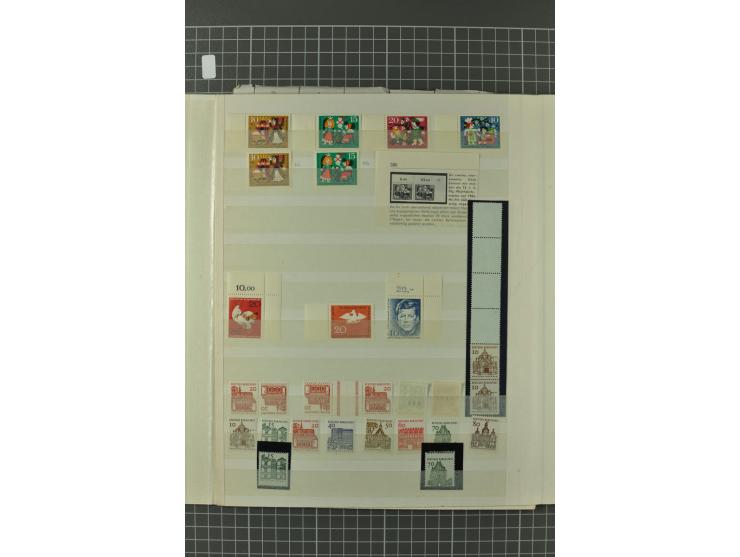 1945/59, ungebrauchte, postfrische und gestempelte Sammlung mit einer Vielzahl an guten Werten, dabei Franz. Zone sowie Bunde