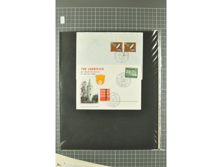 1945/59, ungebrauchte, postfrische und gestempelte Sammlung mit einer Vielzahl an guten Werten, dabei Franz. Zone sowie Bunde
