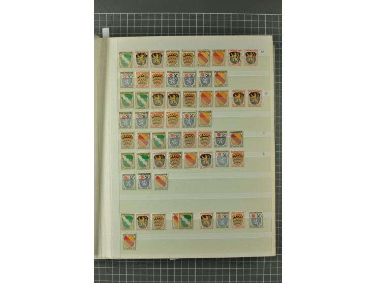1945/59, ungebrauchte, postfrische und gestempelte Sammlung mit einer Vielzahl an guten Werten, dabei Franz. Zone sowie Bunde