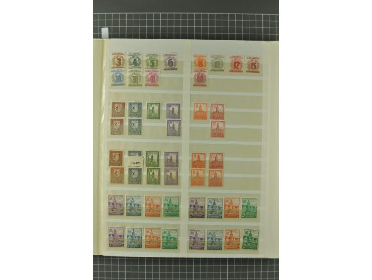 1945/59, ungebrauchte, postfrische und gestempelte Sammlung mit einer Vielzahl an guten Werten, dabei Franz. Zone sowie Bunde