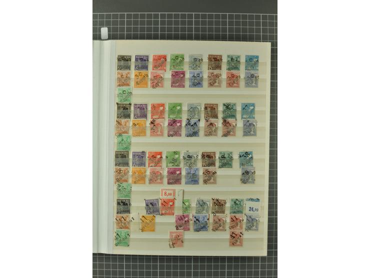 1945/59, ungebrauchte, postfrische und gestempelte Sammlung mit einer Vielzahl an guten Werten, dabei Franz. Zone sowie Bunde