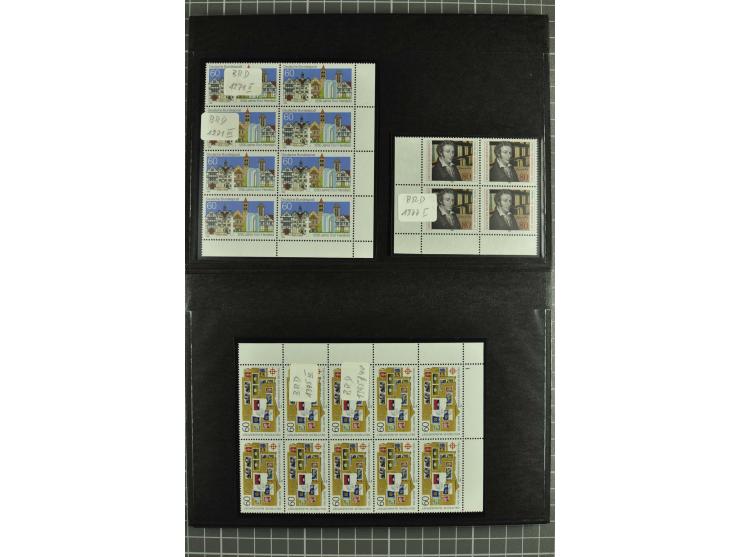 1945/88, postfrische, ungebrauchte und gestempelte Partie mit Französische Zone Mi.-Nr. 8bxZw, 9bxZw, Bizone mit 13Cz, 13Ey, 