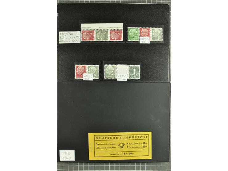1945/88, postfrische, ungebrauchte und gestempelte Partie mit Französische Zone Mi.-Nr. 8bxZw, 9bxZw, Bizone mit 13Cz, 13Ey, 