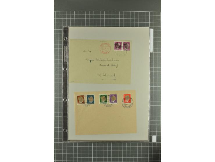 1945/46, Apolda bis Straußberg, interessante Sammlung inkl. etwas Sächsische Schwärzungen und Doubletten mit einigen besseren