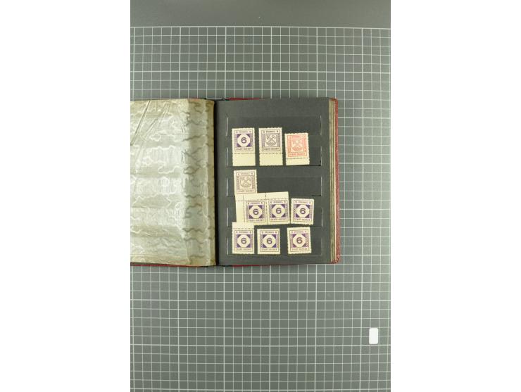 1945/46, Apolda bis Straußberg, interessante Sammlung inkl. etwas Sächsische Schwärzungen und Doubletten mit einigen besseren