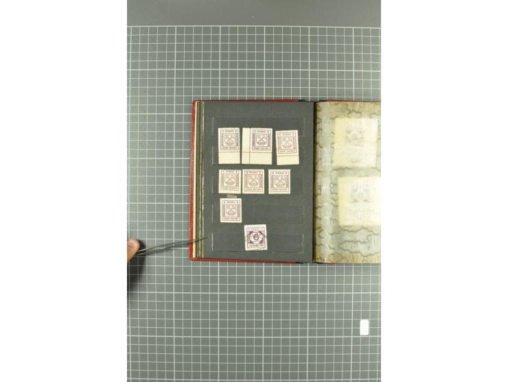1945/46, Apolda bis Straußberg, interessante Sammlung inkl. etwas Sächsische Schwärzungen und Doubletten mit einigen besseren