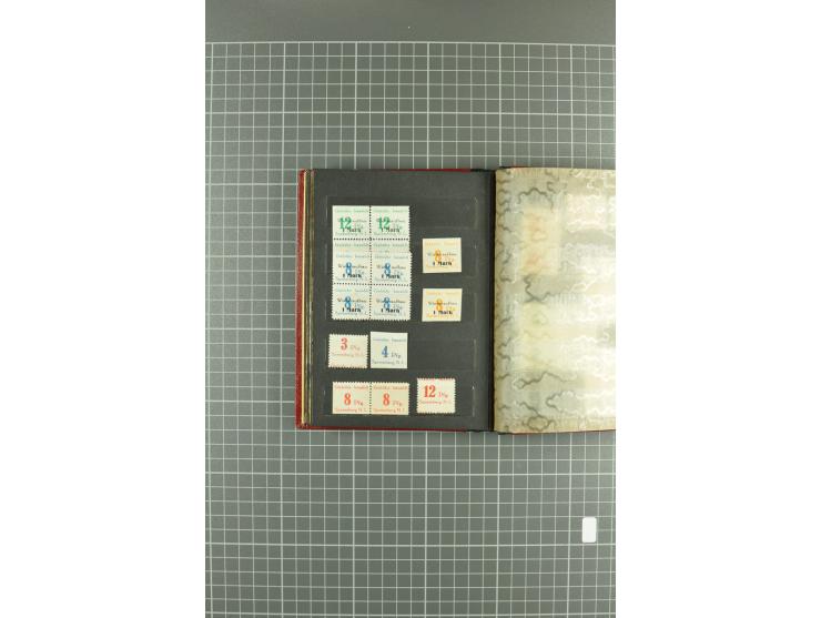 1945/46, Apolda bis Straußberg, interessante Sammlung inkl. etwas Sächsische Schwärzungen und Doubletten mit einigen besseren