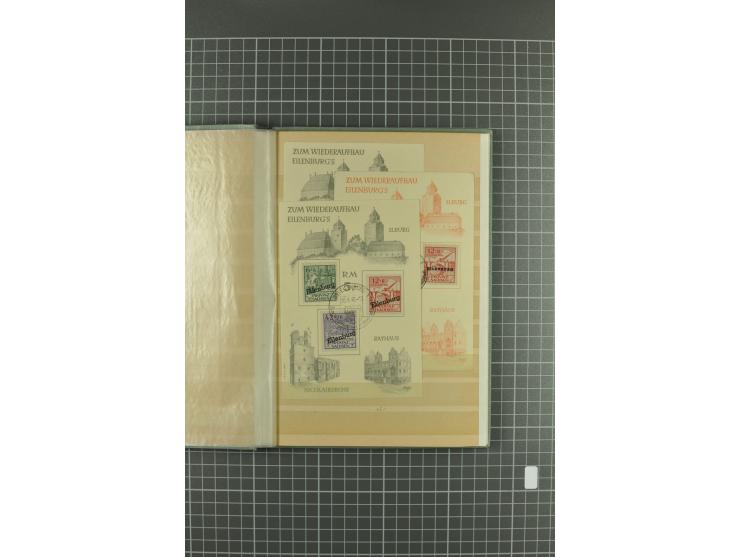 1945/46, Apolda bis Straußberg, interessante Sammlung inkl. etwas Sächsische Schwärzungen und Doubletten mit einigen besseren