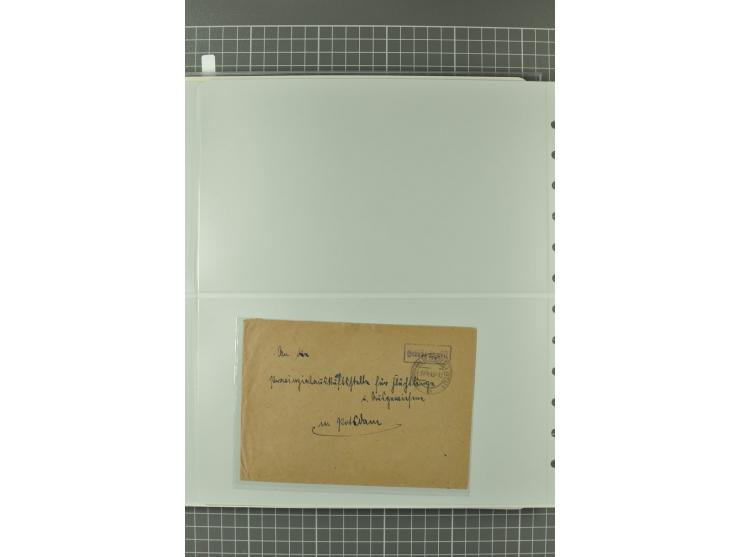 1945/48, umfangreiche Sammlung Altdöbern bis Wurzen mit ca. 280 Briefen, Karten und Ganzsachenkarten inkl. Barfreimachung und