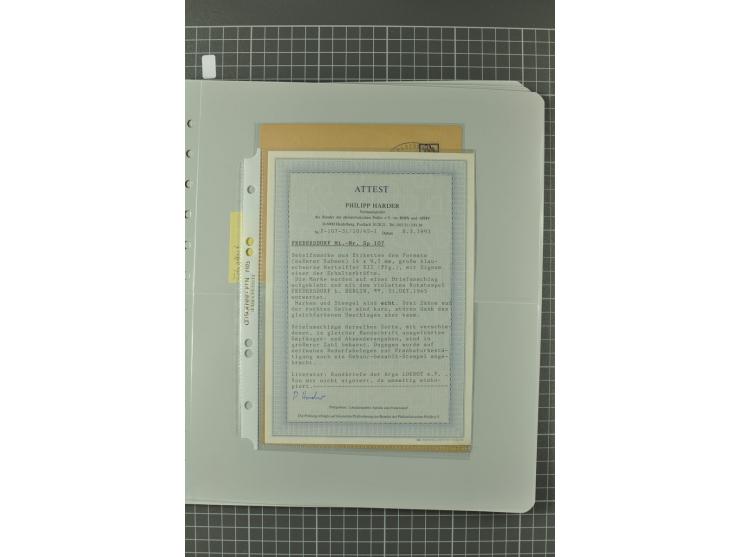 1945/48, umfangreiche Sammlung Altdöbern bis Wurzen mit ca. 280 Briefen, Karten und Ganzsachenkarten inkl. Barfreimachung und