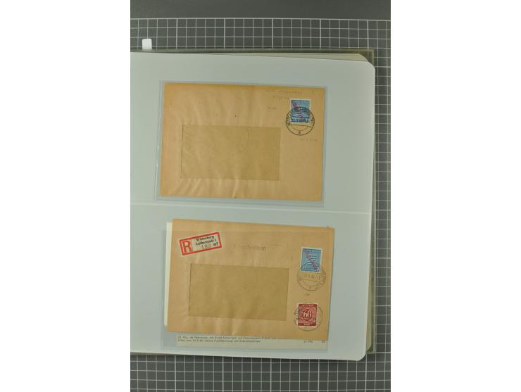 1945/48, umfangreiche Sammlung Altdöbern bis Wurzen mit ca. 280 Briefen, Karten und Ganzsachenkarten inkl. Barfreimachung und