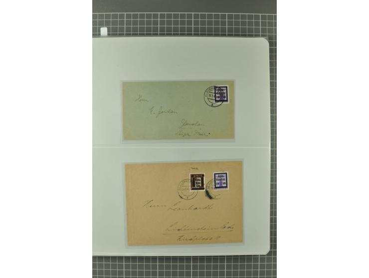 1945/48, umfangreiche Sammlung Altdöbern bis Wurzen mit ca. 280 Briefen, Karten und Ganzsachenkarten inkl. Barfreimachung und