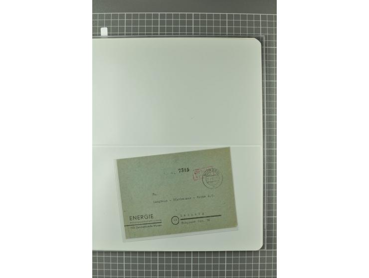 1945/48, umfangreiche Sammlung Altdöbern bis Wurzen mit ca. 280 Briefen, Karten und Ganzsachenkarten inkl. Barfreimachung und