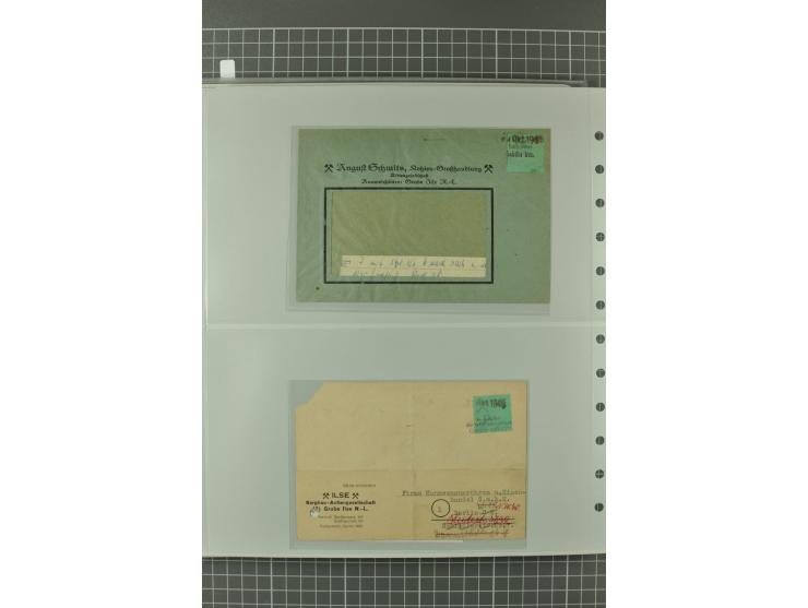 1945/48, umfangreiche Sammlung Altdöbern bis Wurzen mit ca. 280 Briefen, Karten und Ganzsachenkarten inkl. Barfreimachung und