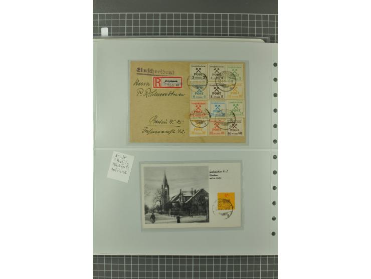 1945/48, umfangreiche Sammlung Altdöbern bis Wurzen mit ca. 280 Briefen, Karten und Ganzsachenkarten inkl. Barfreimachung und