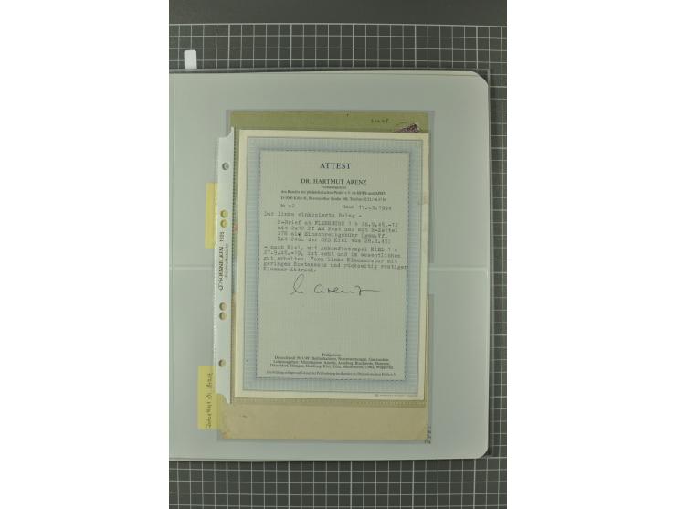 1945/48, umfangreiche Sammlung Altdöbern bis Wurzen mit ca. 280 Briefen, Karten und Ganzsachenkarten inkl. Barfreimachung und