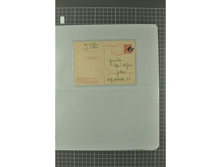 1945/48, umfangreiche Sammlung Altdöbern bis Wurzen mit ca. 280 Briefen, Karten und Ganzsachenkarten inkl. Barfreimachung und