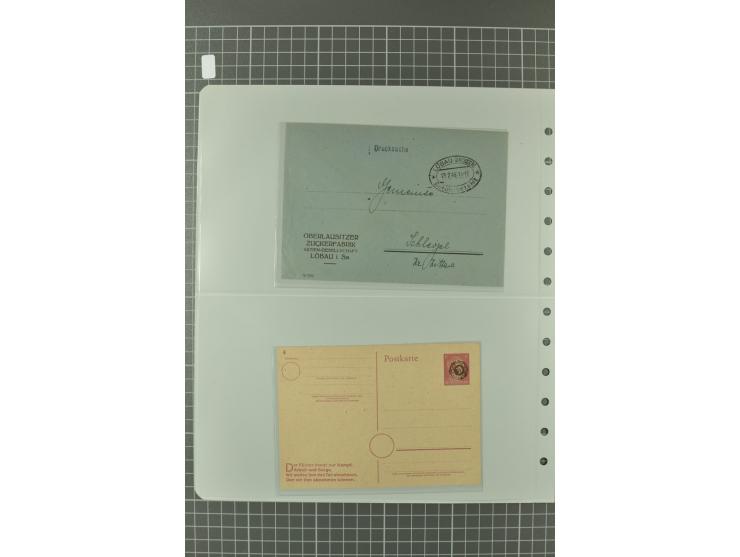 1945/48, umfangreiche Sammlung Altdöbern bis Wurzen mit ca. 280 Briefen, Karten und Ganzsachenkarten inkl. Barfreimachung und