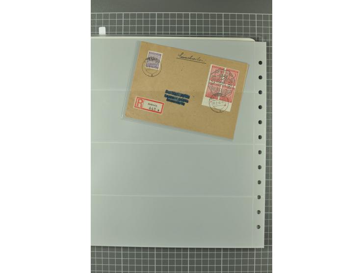 1945/48, umfangreiche Sammlung Altdöbern bis Wurzen mit ca. 280 Briefen, Karten und Ganzsachenkarten inkl. Barfreimachung und